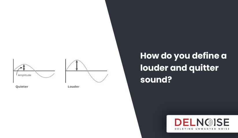 How do you define a louder and quitter sound